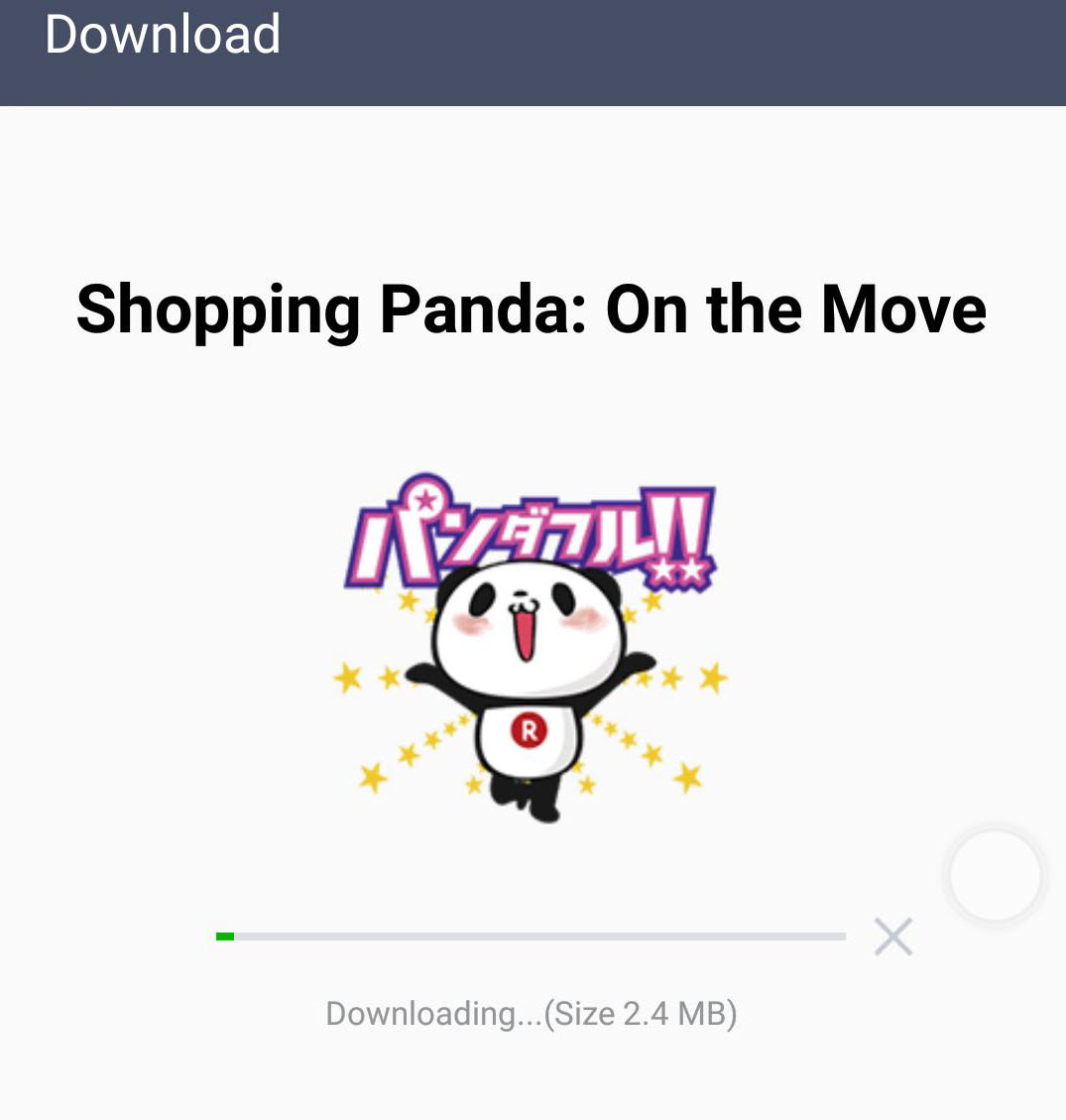 Free Sticker Line Free little panda sticker