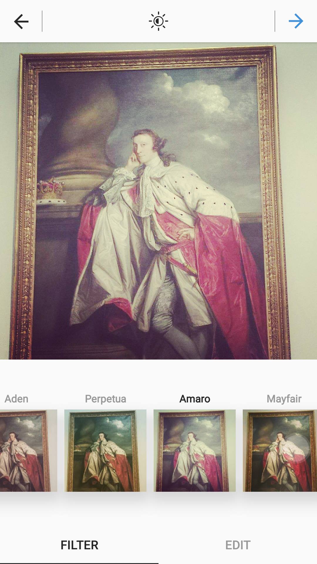 เมนูหลัก Instagram Sample filer