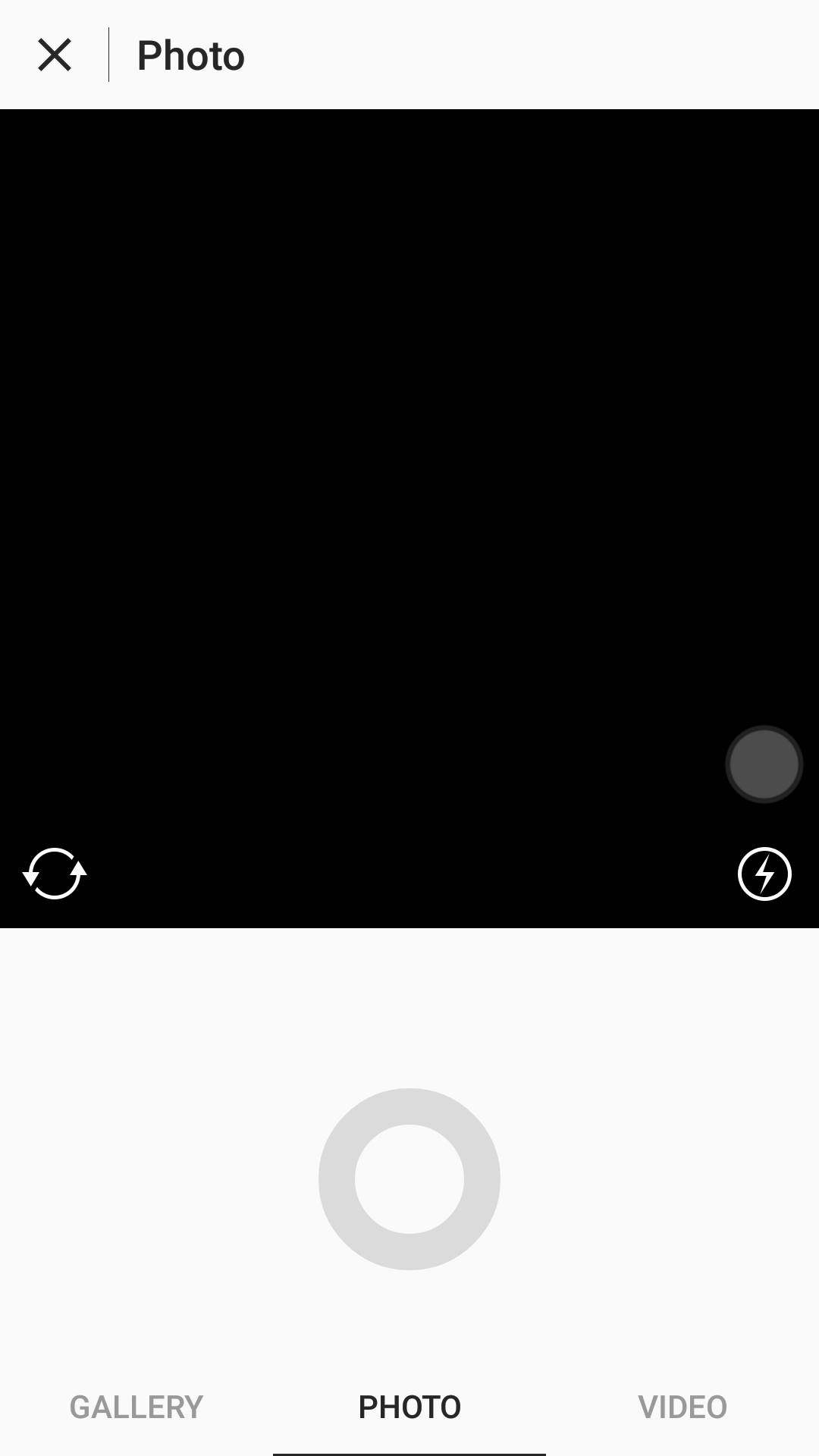 เมนูหลัก Instagram camera