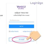 คลิกปุ่มสร้างบัญชี เพื่อสมัคร yahoo